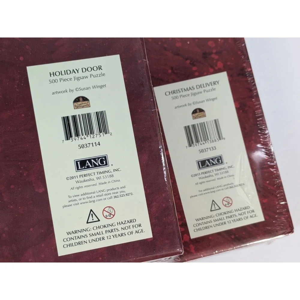 SEALED NEW LOT 2🎄2011 Holiday‎ Ralph Lauren Christmas Vibe 500pc. Jigsaw Puzzle
